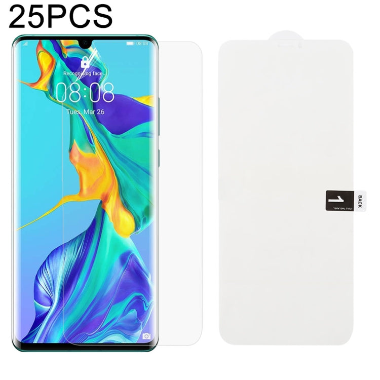 25 PCS Soft Hydrogel Film Full Cover Protezione frontale con cotone alcolico + Gratta e vinci per, For Huawei Honor 20 (25 PCS), For Huawei Honor 20 Pro (25 PCS), For Huawei P30 (25 PCS), For Huawei P30 Pro (25 PCS), For Huawei Mate 20 (25 PCS)        ...