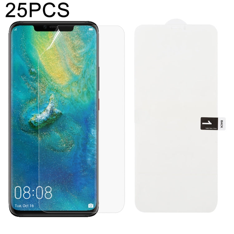 25 PCS Soft Hydrogel Film Full Cover Protezione frontale con cotone alcolico + Gratta e vinci per, For Huawei Honor 20 (25 PCS), For Huawei Honor 20 Pro (25 PCS), For Huawei P30 (25 PCS), For Huawei P30 Pro (25 PCS), For Huawei Mate 20 (25 PCS)        ...