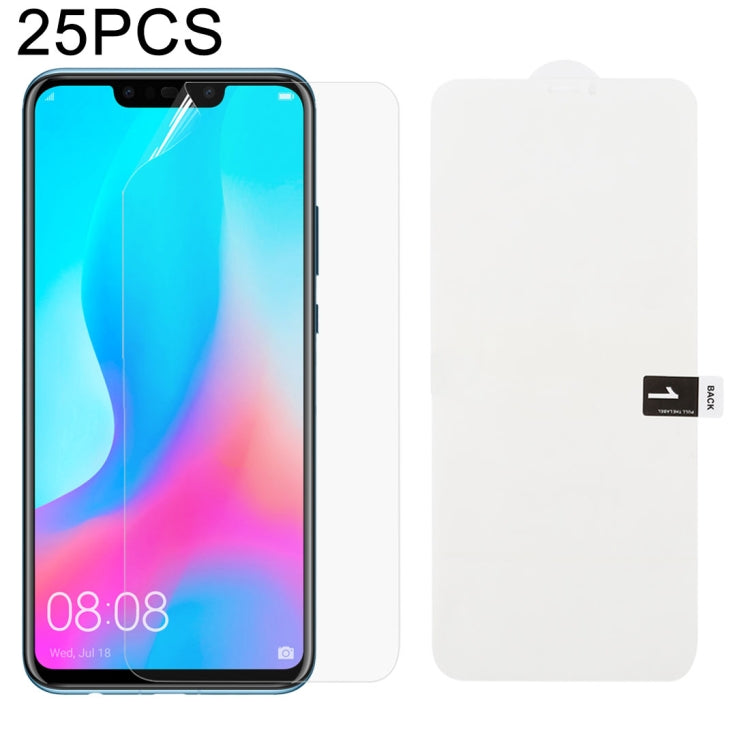 25 PCS Soft Hydrogel Film Full Cover Protezione frontale con cotone alcolico + Gratta e vinci per, For Huawei Honor 20 (25 PCS), For Huawei Honor 20 Pro (25 PCS), For Huawei P30 (25 PCS), For Huawei P30 Pro (25 PCS), For Huawei Mate 20 (25 PCS)        ...