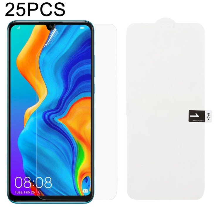 25 PCS Soft Hydrogel Film Full Cover Protezione frontale con cotone alcolico + Gratta e vinci per, For Huawei Honor 20 (25 PCS), For Huawei Honor 20 Pro (25 PCS), For Huawei P30 (25 PCS), For Huawei P30 Pro (25 PCS), For Huawei Mate 20 (25 PCS)        ...