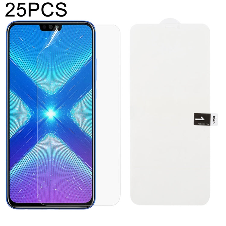 25 PCS Soft Hydrogel Film Full Cover Protezione frontale con cotone alcolico + Gratta e vinci per, For Huawei Honor 20 (25 PCS), For Huawei Honor 20 Pro (25 PCS), For Huawei P30 (25 PCS), For Huawei P30 Pro (25 PCS), For Huawei Mate 20 (25 PCS)        ...