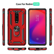 Armor Custodia protettiva antiurto in TPU + PC con supporto di rotazione a 360 gradi per, For Huawei Mate 20 Pro, For Xiaomi Redmi K20