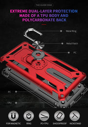 Armor Custodia protettiva antiurto in TPU + PC con supporto di rotazione a 360 gradi per, For Huawei Mate 20 Pro, For Xiaomi Redmi K20