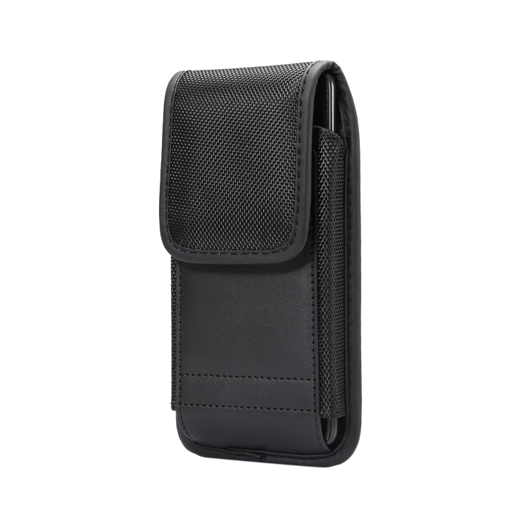 Marsupio in tessuto di nylon verticale universale multifunzionale in tessuto Oxford con slot per schede per smartphone da 5,3 pollici o inferiori, For 6.3 Inch
