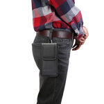 Marsupio in tessuto di nylon verticale universale multifunzionale in tessuto Oxford con slot per schede per smartphone da 5,3 pollici o inferiori, For 6.3 Inch