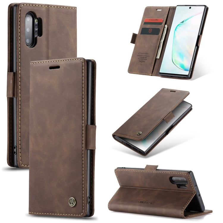 Custodia portafoglio in pelle con flip per Galaxy Note10+
