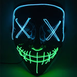 Maschera di luminescenza del LED della bocca della cucitura del fronte del partito X di festival di Halloween