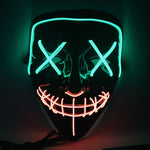 Maschera di luminescenza del LED della bocca della cucitura del fronte del partito X di festival di Halloween