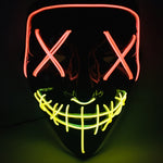 Maschera di luminescenza del LED della bocca della cucitura del fronte del partito X di festival di Halloween