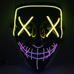 Maschera di luminescenza del LED della bocca della cucitura del fronte del partito X di festival di Halloween