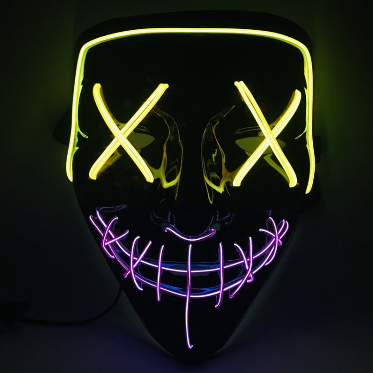 Maschera di luminescenza del LED della bocca della cucitura del fronte del partito X di festival di Halloween
