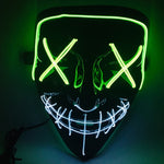 Maschera di luminescenza del LED della bocca della cucitura del fronte del partito X di festival di Halloween