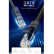 UGREEN NW102 Cat6 RJ45 Cavo Ethernet rotondo a doppino intrecciato domestico Gigabit, 1m, 2m, 3m, 5m, 8m, 10m, 15m, 20m