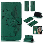 Custodia in pelle flip orizzontale con motivo a piume Litchi Texture con portafoglio, supporto e slot per carte, For LG K50, For LG Stylo 4, For LG Stylo 5, For OnePlus 7 Pro