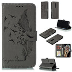 Custodia in pelle flip orizzontale con motivo a piume Litchi Texture con portafoglio, supporto e slot per carte, For LG K50, For LG Stylo 4, For LG Stylo 5, For OnePlus 7 Pro