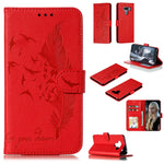 Custodia in pelle flip orizzontale con motivo a piume Litchi Texture con portafoglio, supporto e slot per carte, For LG K50, For LG Stylo 4, For LG Stylo 5, For OnePlus 7 Pro