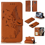 Custodia in pelle flip orizzontale con motivo a piume Litchi Texture con portafoglio, supporto e slot per carte, For LG K50, For LG Stylo 4, For LG Stylo 5, For OnePlus 7 Pro