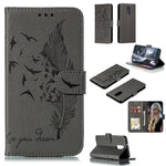 Custodia in pelle flip orizzontale con motivo a piume Litchi Texture con portafoglio, supporto e slot per carte, For LG K50, For LG Stylo 4, For LG Stylo 5, For OnePlus 7 Pro