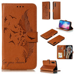 Custodia portafoglio in pelle flip per Xiaomi Mi 9
