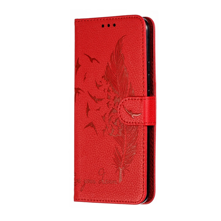Custodia in pelle flip orizzontale con motivo a piume Litchi Texture con portafoglio, supporto e slot per carte, For Huawei P Smart Z / Y9 Prime (2019), For Huawei P20 Lite (2019) / Nova 5i, For Huawei P30, For Huawei P30 Lite, For Huawei P30 Pro