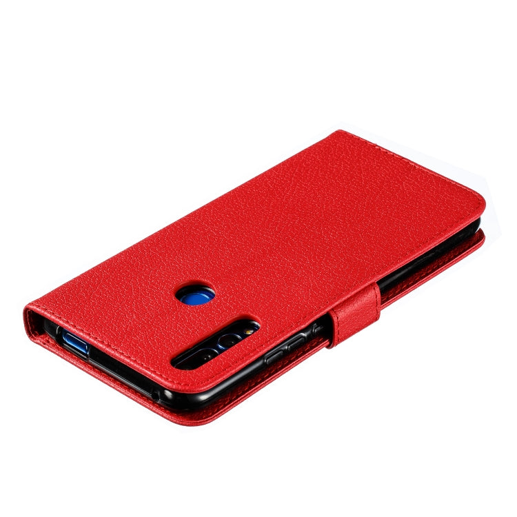 Custodia in pelle flip orizzontale con motivo a piume Litchi Texture con portafoglio, supporto e slot per carte, For Huawei P Smart Z / Y9 Prime (2019), For Huawei P20 Lite (2019) / Nova 5i, For Huawei P30, For Huawei P30 Lite, For Huawei P30 Pro