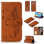 Custodia in pelle flip orizzontale con motivo a piume Litchi Texture con portafoglio, supporto e slot per carte, For Huawei P Smart Z / Y9 Prime (2019), For Huawei P20 Lite (2019) / Nova 5i, For Huawei P30, For Huawei P30 Lite, For Huawei P30 Pro
