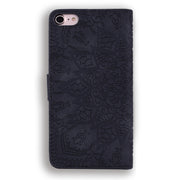 Custodia in pelle goffrata per iPhone SE/8/7/XS/11