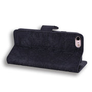 Custodia in pelle goffrata per iPhone SE/8/7/XS/11
