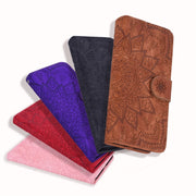 Custodia in pelle goffrata per iPhone SE/8/7/XS/11