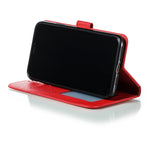 Custodia portafoglio in pelle flip per iPhone compatibile