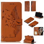 Custodia portafoglio in pelle flip per iPhone compatibile