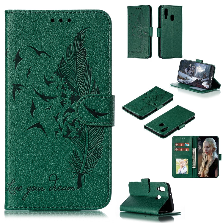 Custodia portafoglio in pelle per Galaxy A70 con slot carte