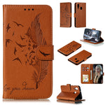 Custodia portafoglio in pelle per Galaxy A70 con slot carte