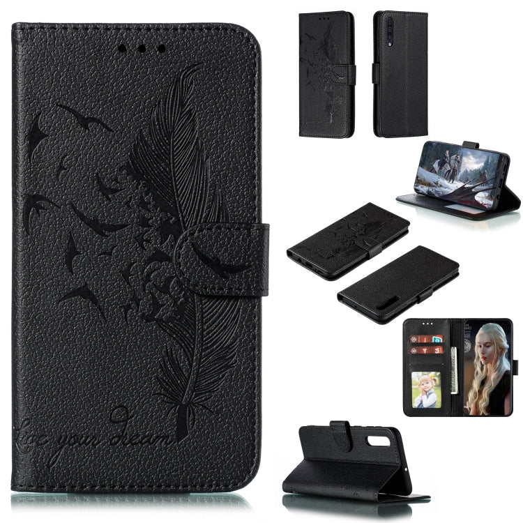 Custodia portafoglio in pelle per Galaxy A70 con slot carte