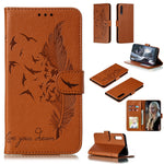 Custodia portafoglio in pelle per Galaxy A70 con slot carte