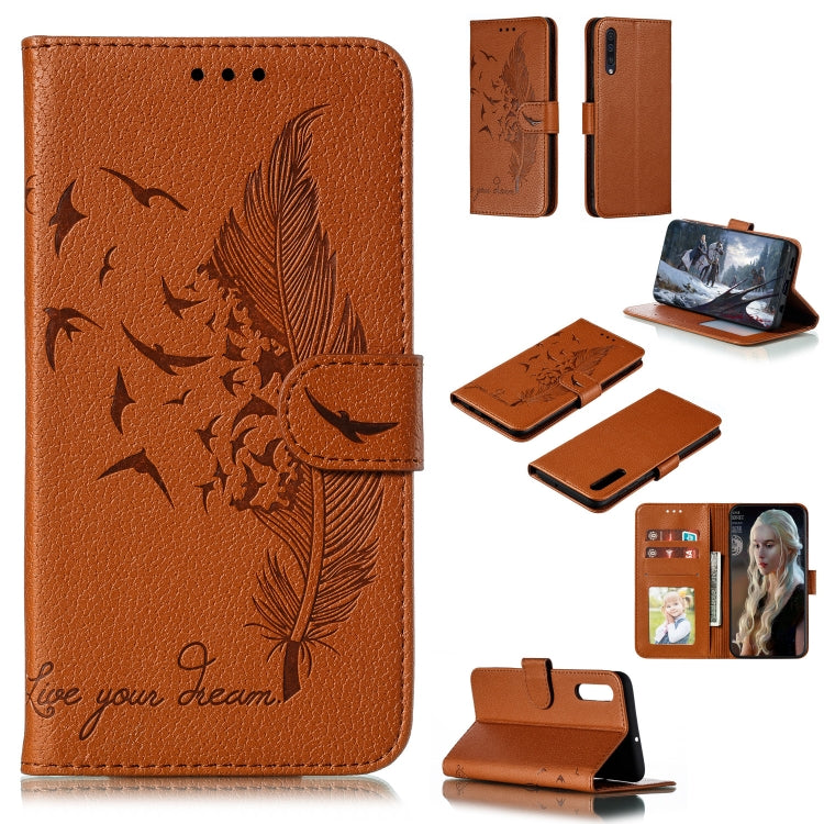 Custodia portafoglio in pelle per Galaxy A70 con slot carte