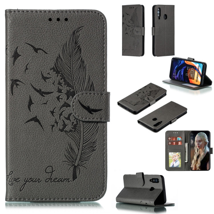 Custodia portafoglio in pelle per Galaxy A70 con slot carte