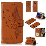 Custodia portafoglio in pelle per Galaxy A70 con slot carte