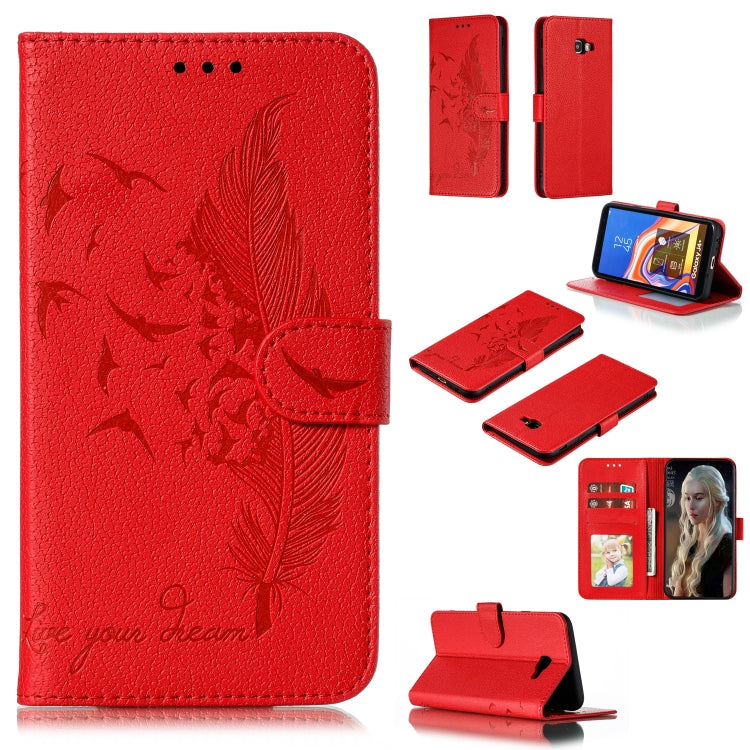 Custodia portafoglio in pelle per Galaxy J6+ con slot carte