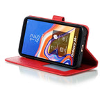 Custodia portafoglio in pelle per Galaxy J6+ con slot carte