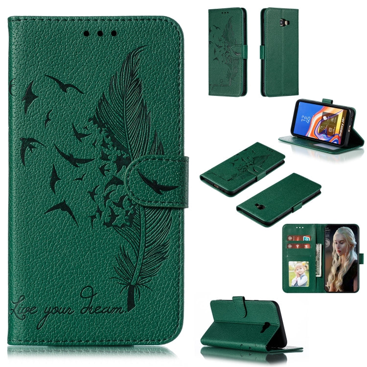Custodia portafoglio in pelle per Galaxy J6+ con slot carte