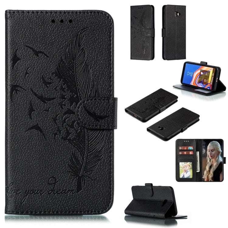 Custodia portafoglio in pelle per Galaxy J6+ con slot carte
