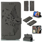 Custodia portafoglio in pelle per Galaxy J6+ con slot carte