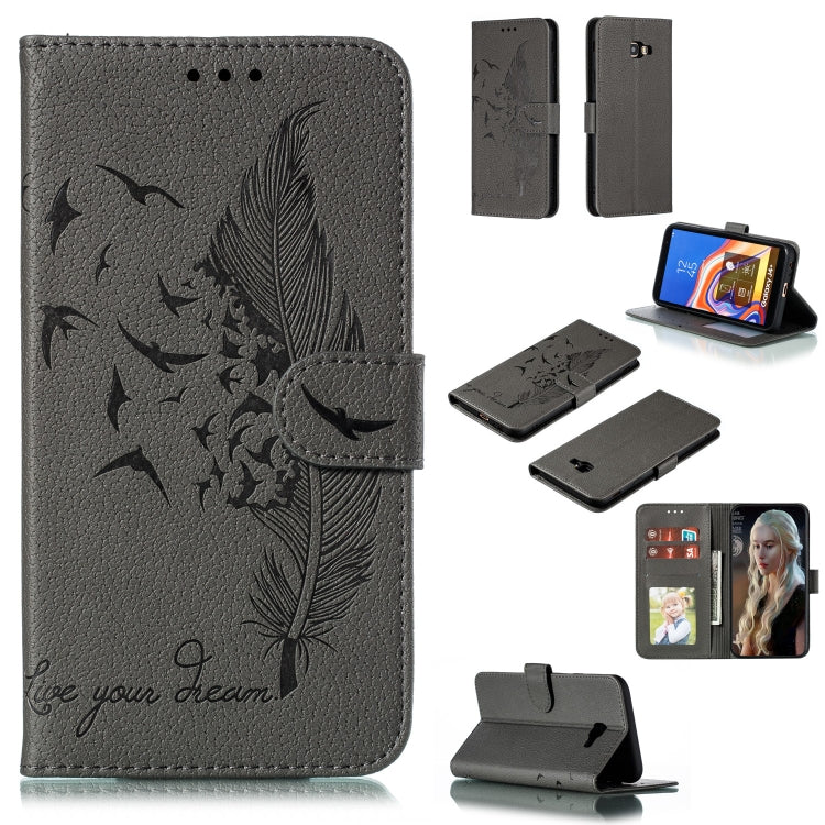 Custodia portafoglio in pelle per Galaxy J6+ con slot carte