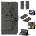 Custodia portafoglio in pelle per Galaxy J6+ con slot carte