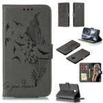 Custodia portafoglio in pelle per Galaxy J6+ con slot carte