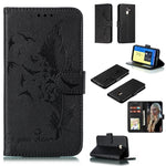 Custodia portafoglio in pelle per Galaxy J6+ con slot carte