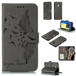 Custodia portafoglio in pelle per Galaxy J6+ con slot carte