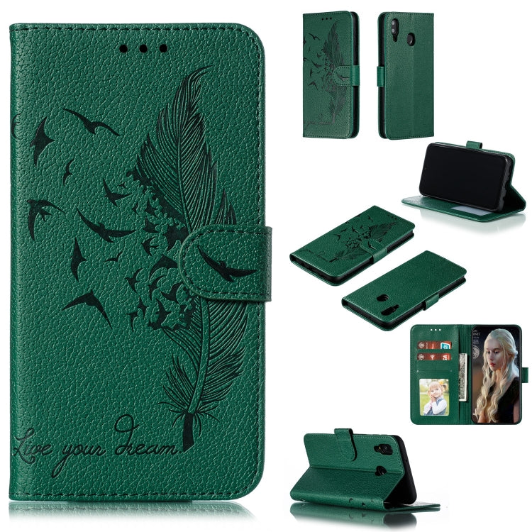 Custodia portafoglio in pelle flip per Samsung Galaxy M20