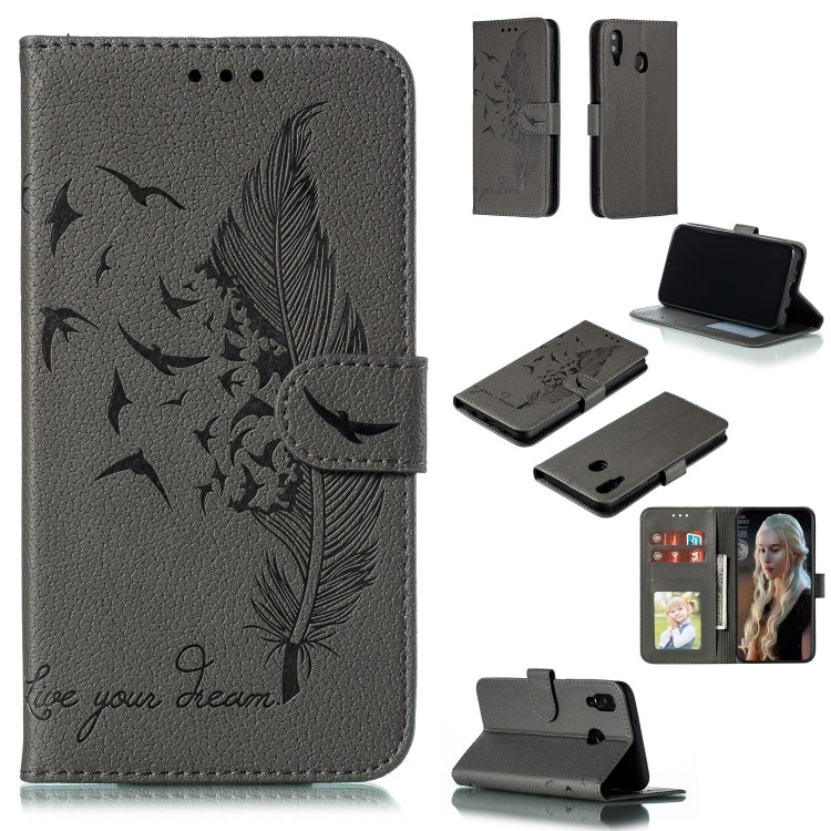 Custodia portafoglio in pelle flip per Samsung Galaxy M20